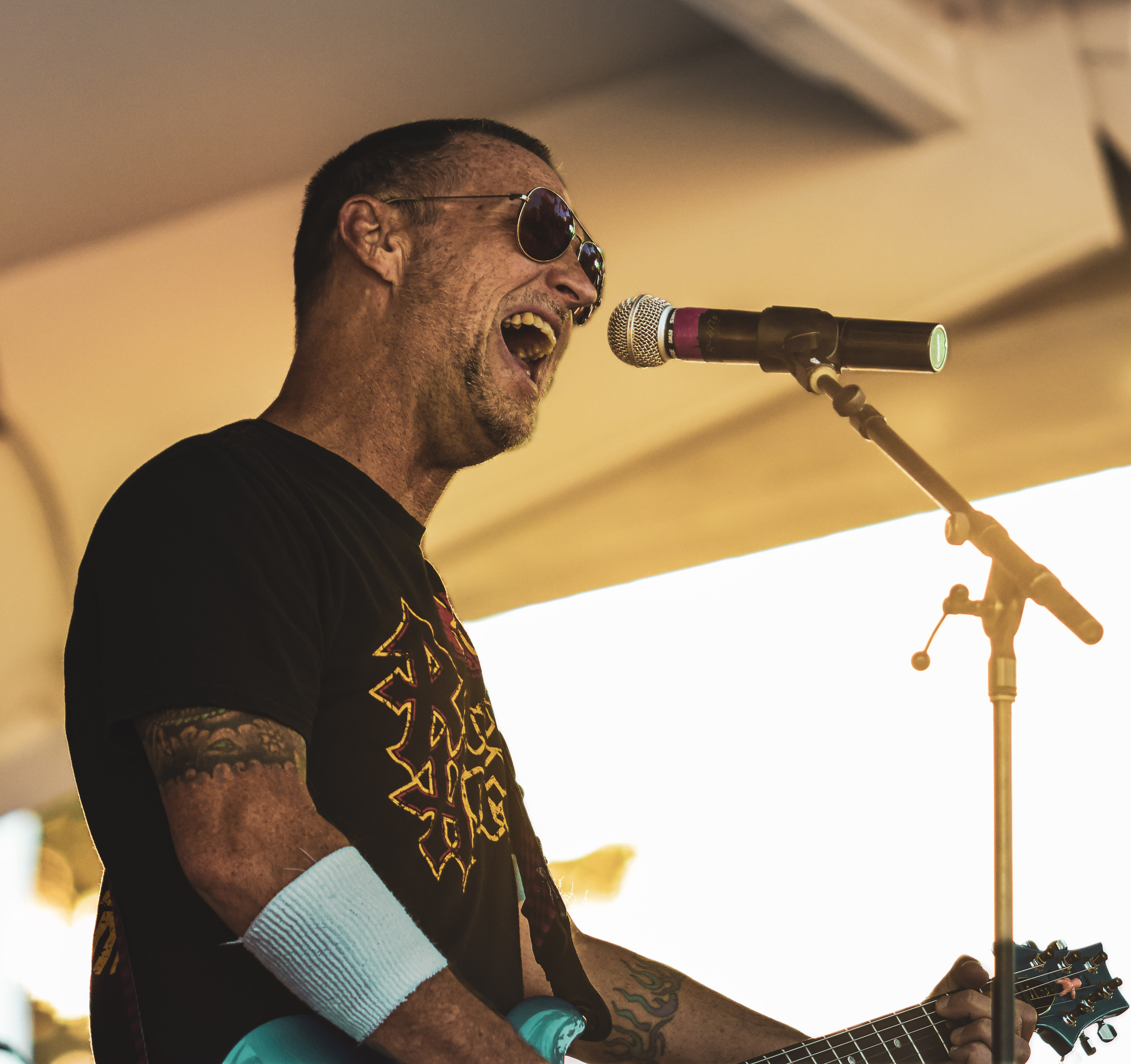 Lead performer mid song.