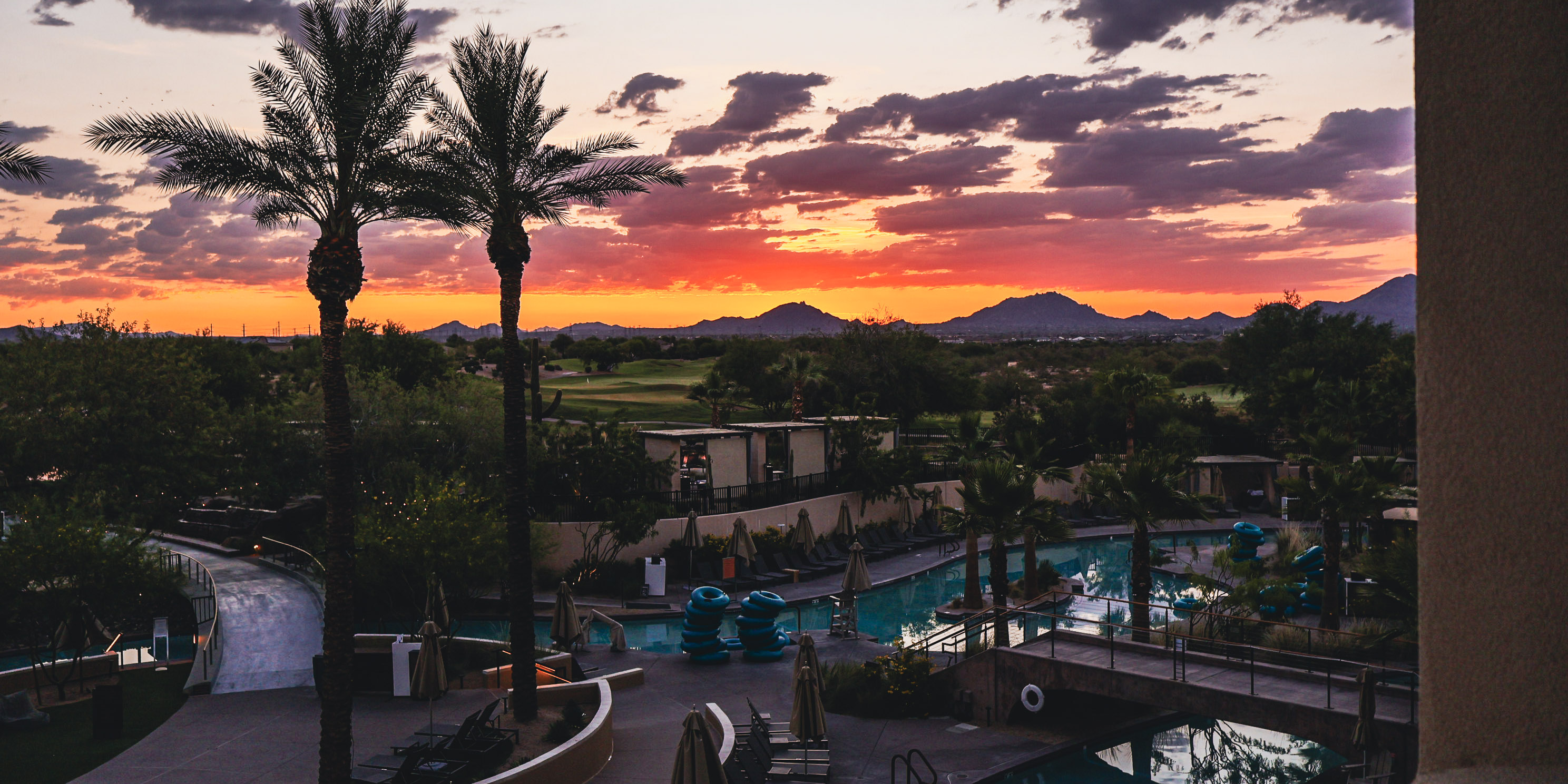 Sunrise over the desert.