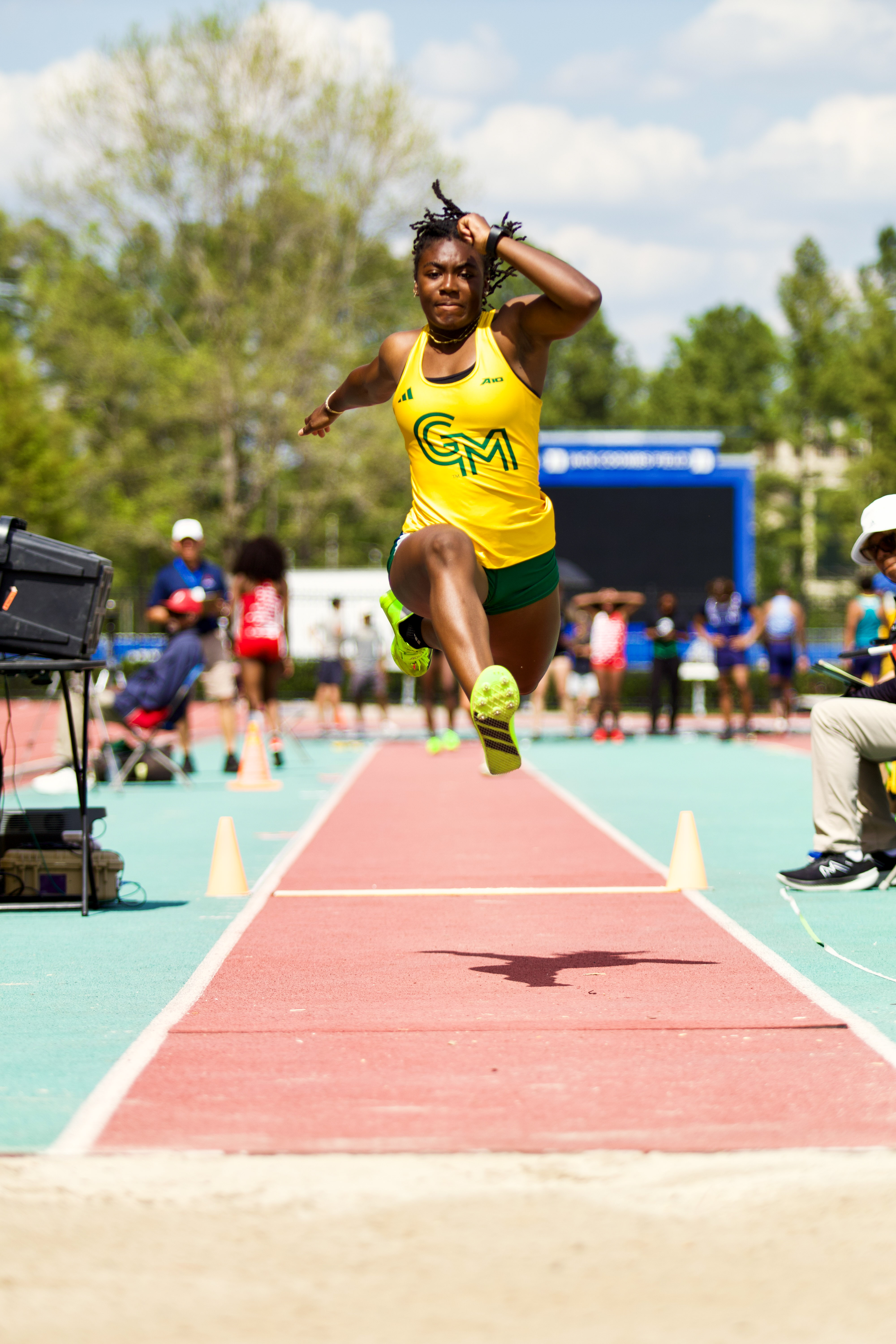 Mason triple jumper mid attempt. 